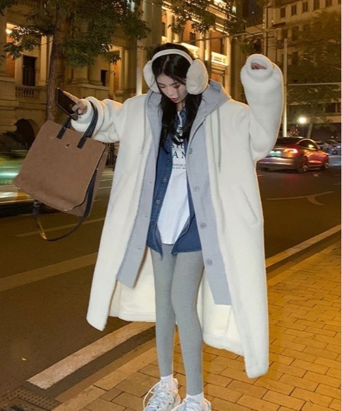 「shameless」 コート FREE グレー レディース_画像4