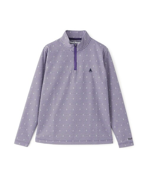 PAUL STUART - ゴルフ 「GOLF Women's」幾何学的柄刷り上げるスポーツシャツ レディース ゴルフ-その他ゴルフ用品-スポーツ