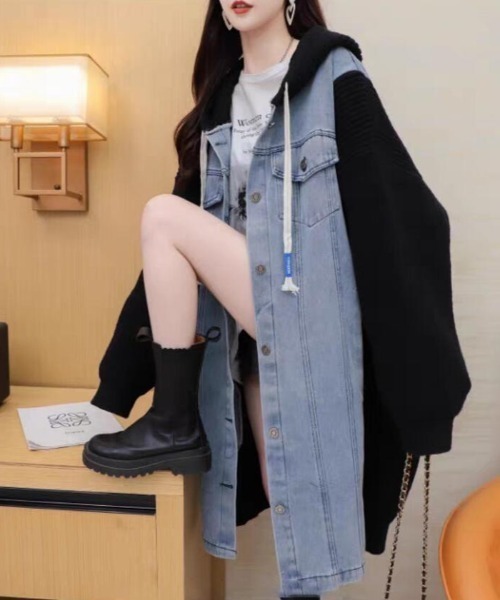 パッチワークロングデニムコートのおすすめ人気商品一覧 通販 - Yahoo