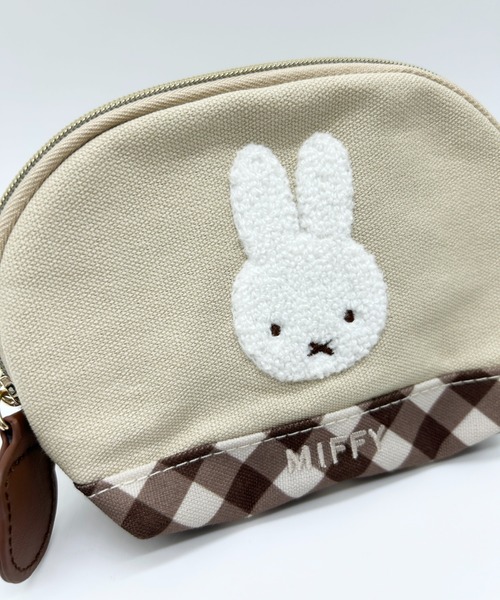 Miffy（ミッフィー） ポーチ ダイアゴナルチェックシリーズ ティッシュ