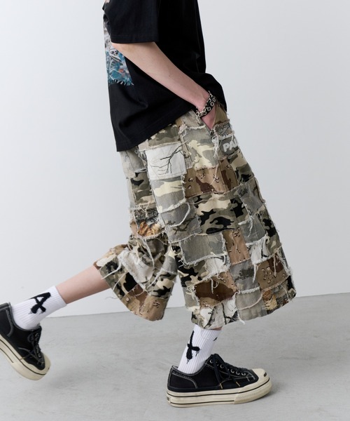 AIVER（アイバー） パンツ PALEDUSK×AIVER カモボロワイドクォーター