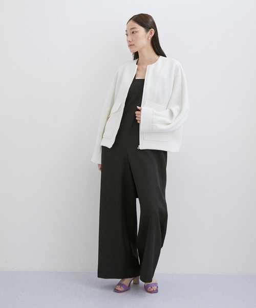 ADAM ET ROPE'（アダムエロペ） ジップアップブルゾン FREE ホワイト