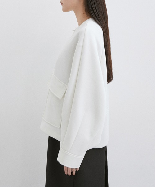 ADAM ET ROPE'（アダムエロペ） ジップアップブルゾン FREE ホワイト