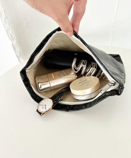 LOVALOT（ラバロット） ポーチ シャンパンメタリック ビッグポーチ