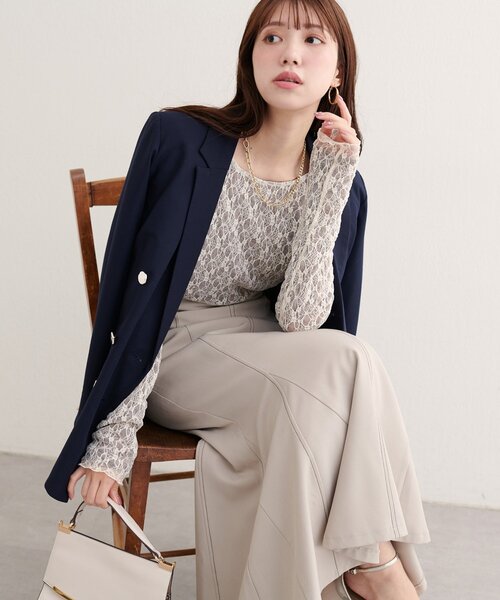 natural couture ジャケット テーラードジャケット 「WEB限定」べこべ