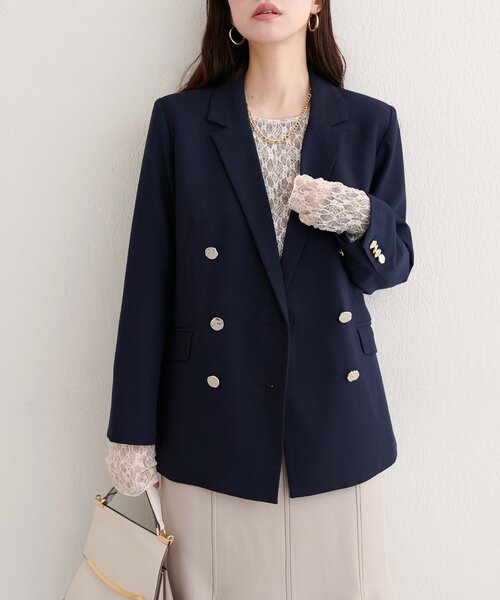 natural couture ジャケット テーラードジャケット 「WEB限定」べこべ