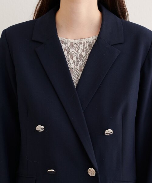 natural couture べこべこ金釦テーラードジャケット WEB限定】べこべこ金釦テーラージャケット | natural couture