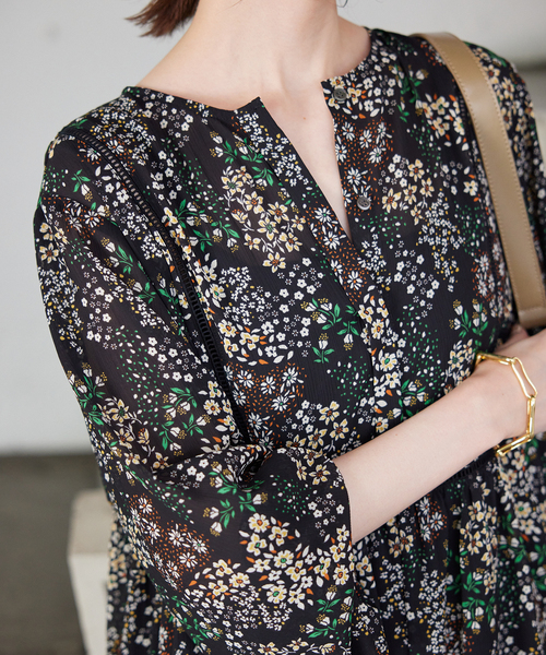 SLOBE IENA ワンピース 「WEB限定/追加3」FLOWER PRINT SLOBE IENA ワンピース 「WEB限定/追加3」FLOWER PRINT