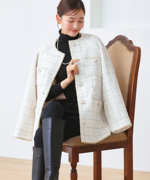 RUIRUE BOUTIQUE（ルイルエブティック） ジャケット ノーカラー
