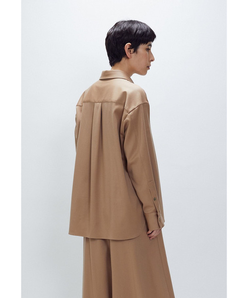 1er Arrondissement ブラウス シャツ ウールサテンシャツ レディース