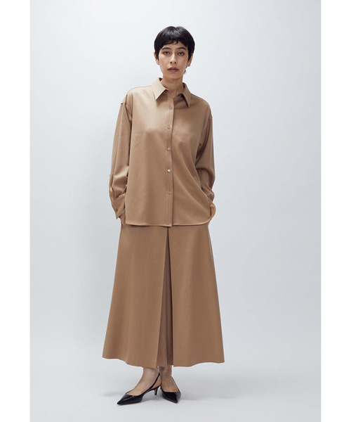 1er Arrondissement ブラウス シャツ ウールサテンシャツ レディース
