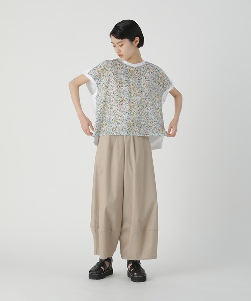 「ZUCCa」 半袖カットソー M size ネイビー レディースの画像