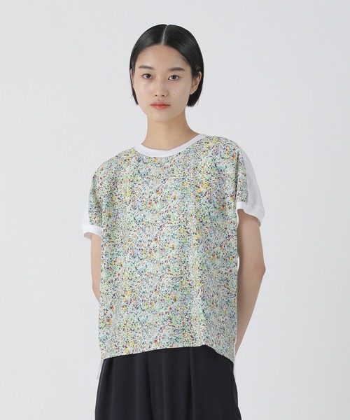 「ZUCCa」 半袖カットソー M size ネイビー レディースの画像