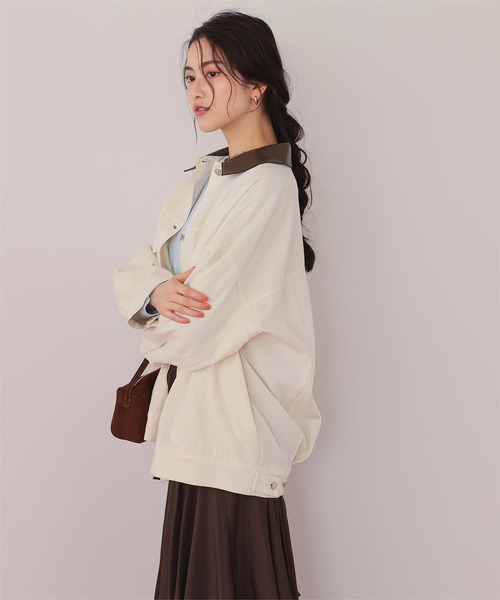 titivate（ティティベイト） デニムジャケット gジャン 襟付ルーズ