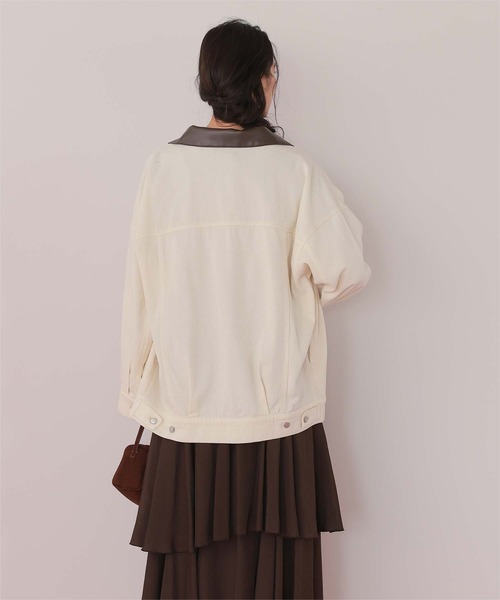 titivate（ティティベイト） デニムジャケット gジャン 襟付ルーズ