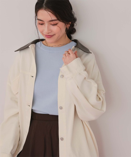 titivate（ティティベイト） デニムジャケット gジャン 襟付ルーズ