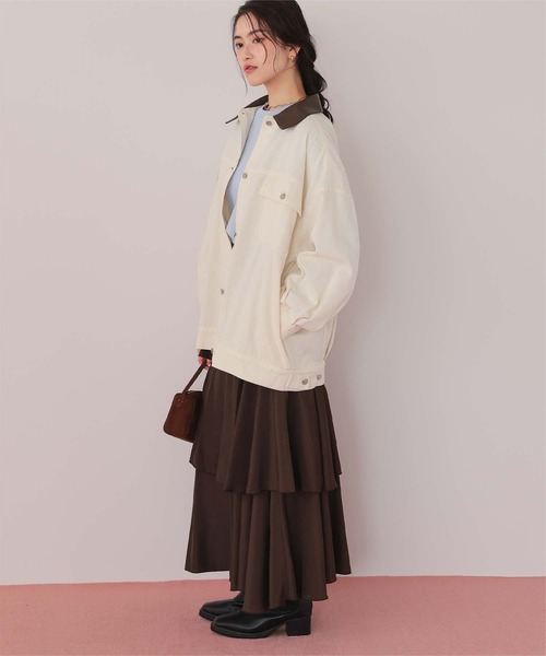 titivate（ティティベイト） デニムジャケット gジャン 襟付ルーズ