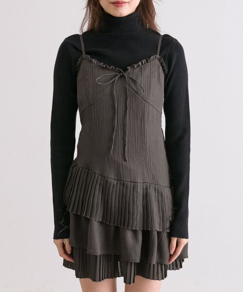 「OLIVE des OLIVE」 キャミソールワンピース FREE オフホワイト レディース_画像6