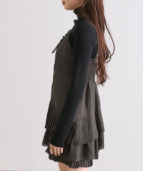 「OLIVE des OLIVE」 キャミソールワンピース FREE オフホワイト レディース_画像7