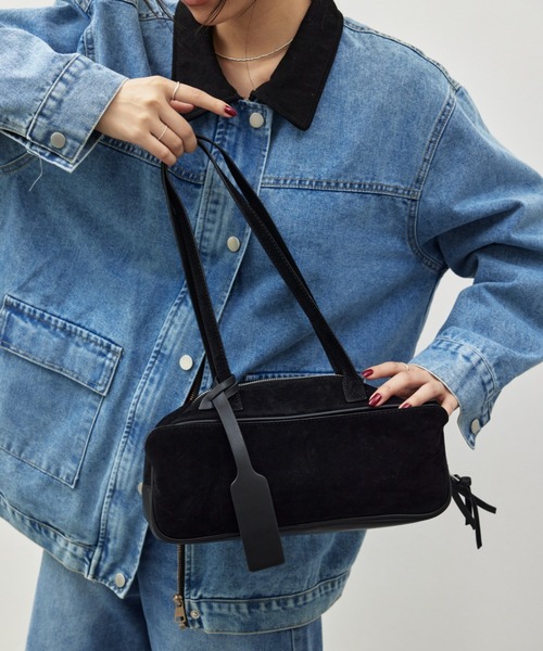 HANNE ショルダーバッグ バッグ ランドスケイプスエードBAG レディース