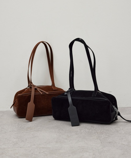 HANNE ショルダーバッグ バッグ ランドスケイプスエードBAG レディース