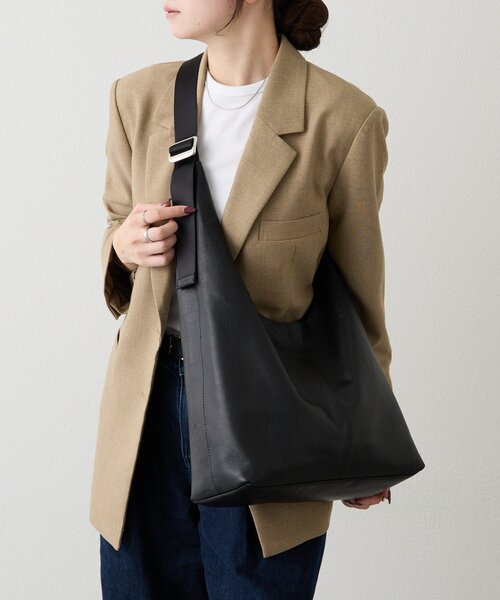 russet（ラシット） ショルダーバッグ バッグ レザーホーボーバッグ L