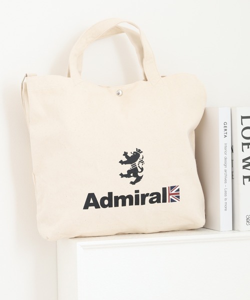 【新品未使用】　Admiral アドミラル　キャンバス トートバッグ ベージュ Admiral（アドミラル） トートバッグ ハーフユニオン2WAYトートバッグ