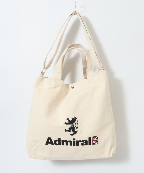 Admiral ショルダーバッグ撥水ベージュアドミラルテニスゴルフトート2way Admiral（アドミラル） トートバッグ ハーフユニオン2WAYトートバッグ