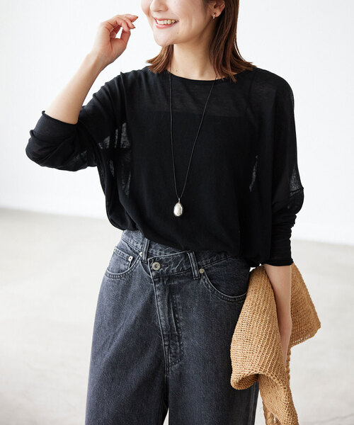 SLOBE IENA（スローブイエナ） 長袖ニット - レッド レディース