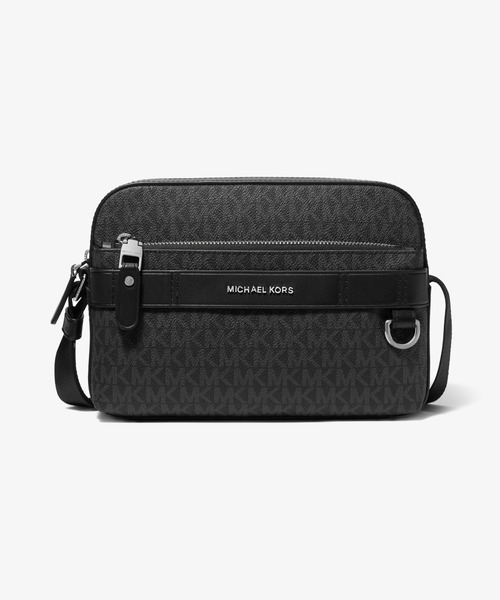 MICHEAL KORS ショルダーバッグ メンズ HUDSON ペブルレザー ユーティリティー クロスボディ | メッセンジャー