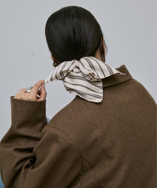 AIC. シュシュ ストライプスクエアビッグシュシュ : ZOZOTOWN Yahoo!店