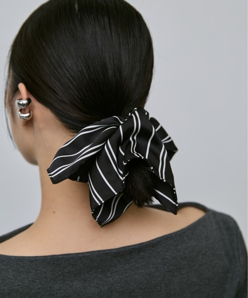 AIC. シュシュ ストライプスクエアビッグシュシュ : ZOZOTOWN Yahoo!店