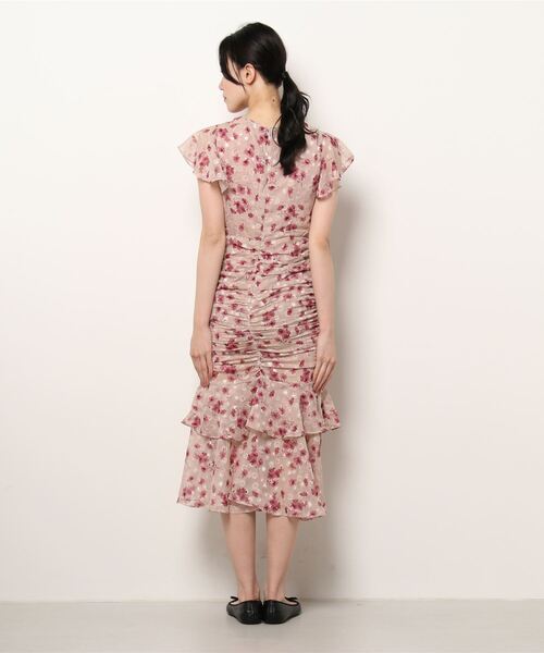 「Jasmine Grandiflorum」 ノースリーブワンピース MEDIUM パープル レディース_画像6