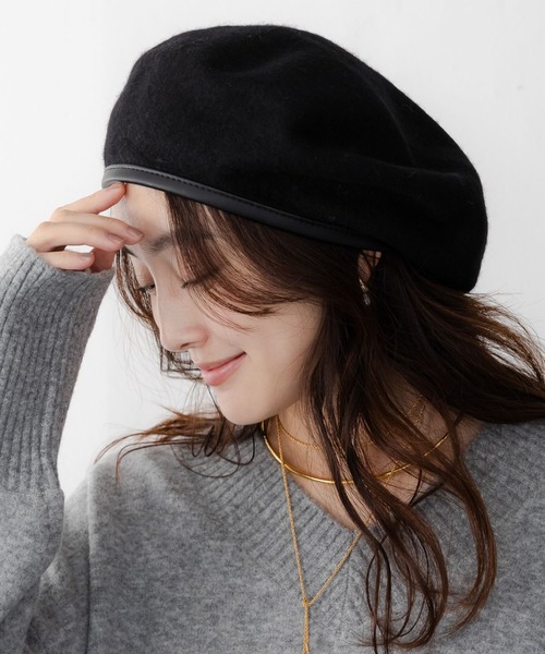Elura（エルーラ） 帽子 ベレー帽 パイピングベレー/643006 レディース