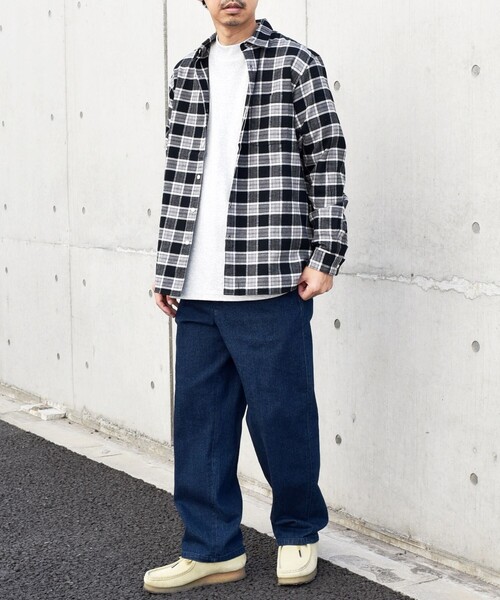 「SHIPS any」 長袖シャツ X-LARGE ブラック メンズ_画像3