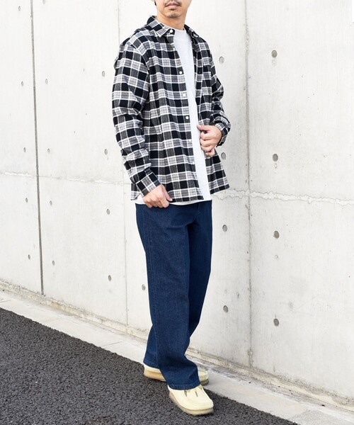 「SHIPS any」 長袖シャツ X-LARGE ブラック メンズ_画像4