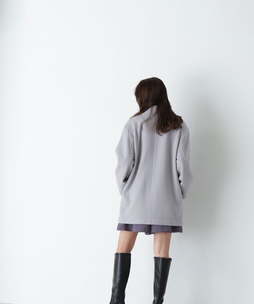 「NATURAL BEAUTY BASIC」 ピーコート MEDIUM ネイビー レディース_画像8