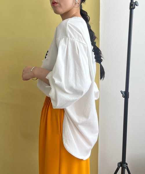 「LHELBIE」 長袖カットソー M ブラック レディース_画像5