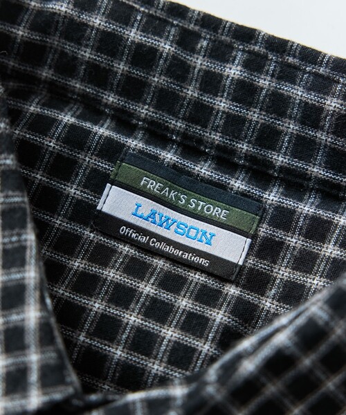 「FREAK'S STORE」 長袖シャツ「lawsonコラボ」 0 ブラック メンズ_画像5