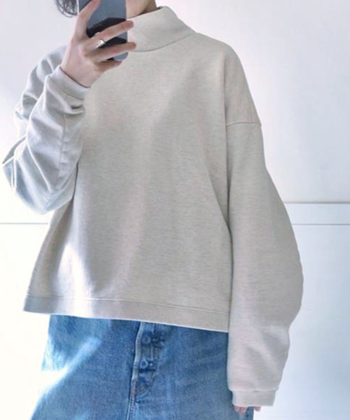 「JOURNAL STANDARD LUXE」 スウェットカットソー - ネイビー レディースの画像