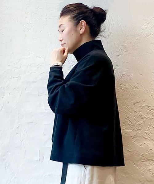 「JOURNAL STANDARD LUXE」 スウェットカットソー - ネイビー レディースの画像