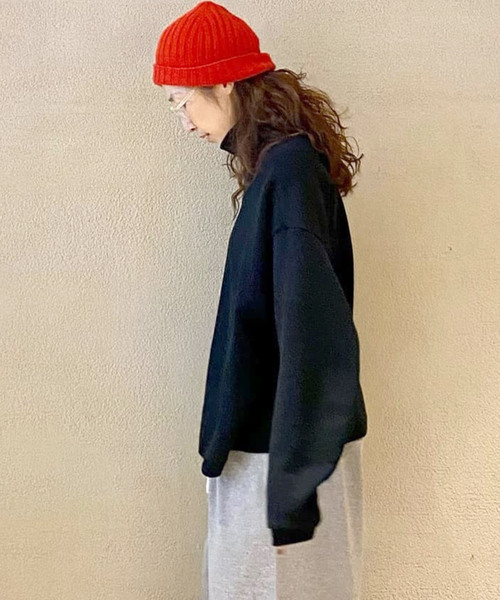 「JOURNAL STANDARD LUXE」 スウェットカットソー - ネイビー レディースの画像