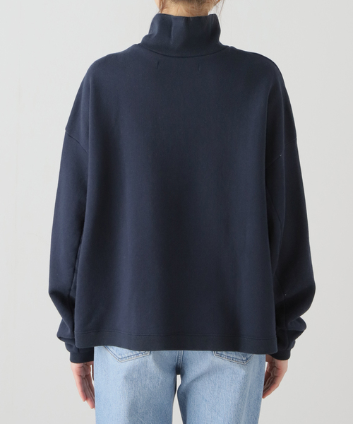 「JOURNAL STANDARD LUXE」 スウェットカットソー - ネイビー レディースの画像