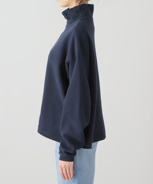 「JOURNAL STANDARD LUXE」 スウェットカットソー - ネイビー レディースの画像