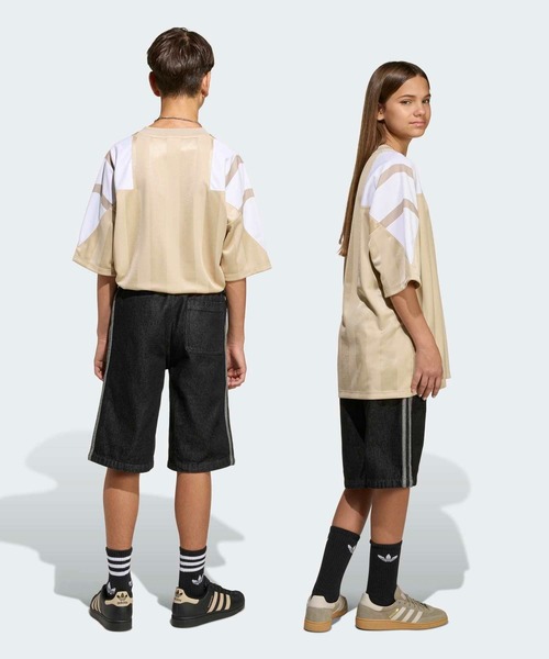 ハーフパンツ ワイドパンツ パンツ デニムジョーツ / アディダスオリジナルス adidas Originals キッズ 子供服 男の子 女の子の画像