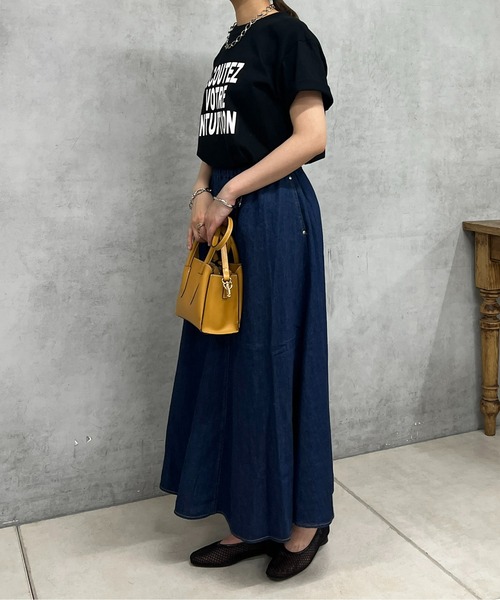 「un dix cors」 半袖Tシャツ FREE ブラック レディース_画像9