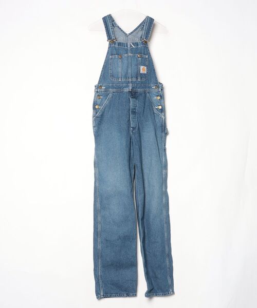 「Carhartt」 オーバーオール S ブルー レディース