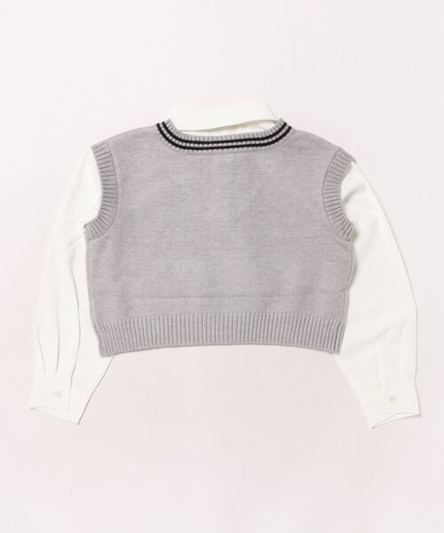 「PINKHUNT」 「KIDS」長袖シャツ 140cm オフホワイト キッズ_画像2