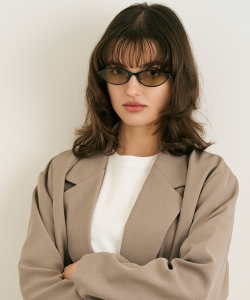 NUEF サングラス uvカット オーバルサングラス｜カラーレンズ