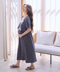 マタニティパジャマ 授乳ブラ マタニティ リブ...の詳細画像1